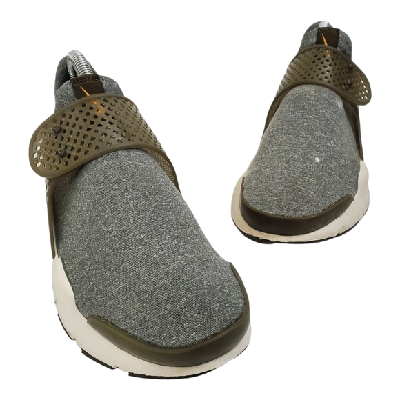 NIKE Sock Dart SE Gray Running Shoes Slip On - Picture 2 of 12